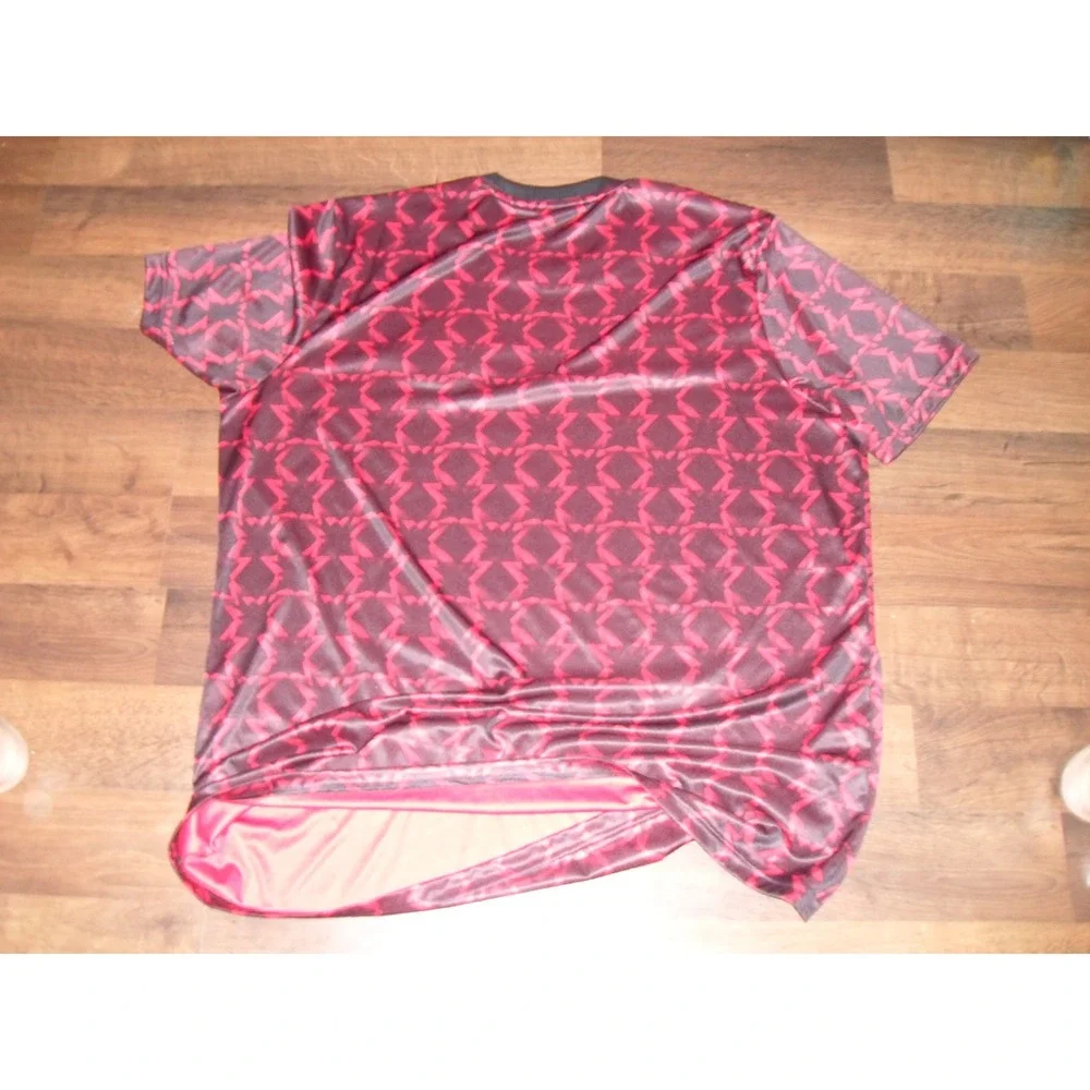 Adidas‎ Soccer Jersey Manchester United Tezos Red Black Aeroready Mens Size XXL - Picture 2 of 7